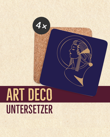 Art Deco Untersetzer (4er-Set)
